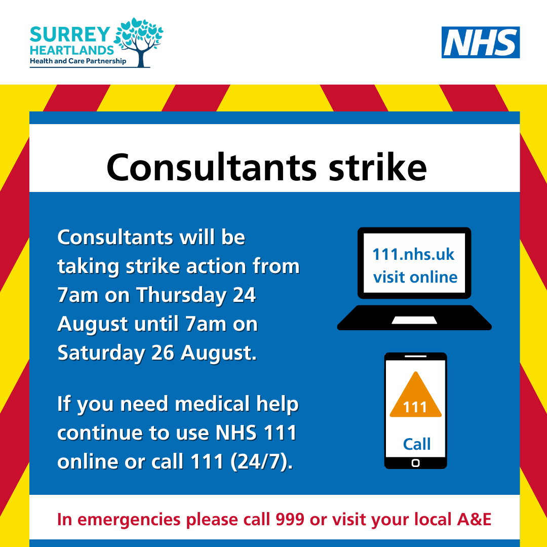 Consultants are striking 24 August to 26 August 2023