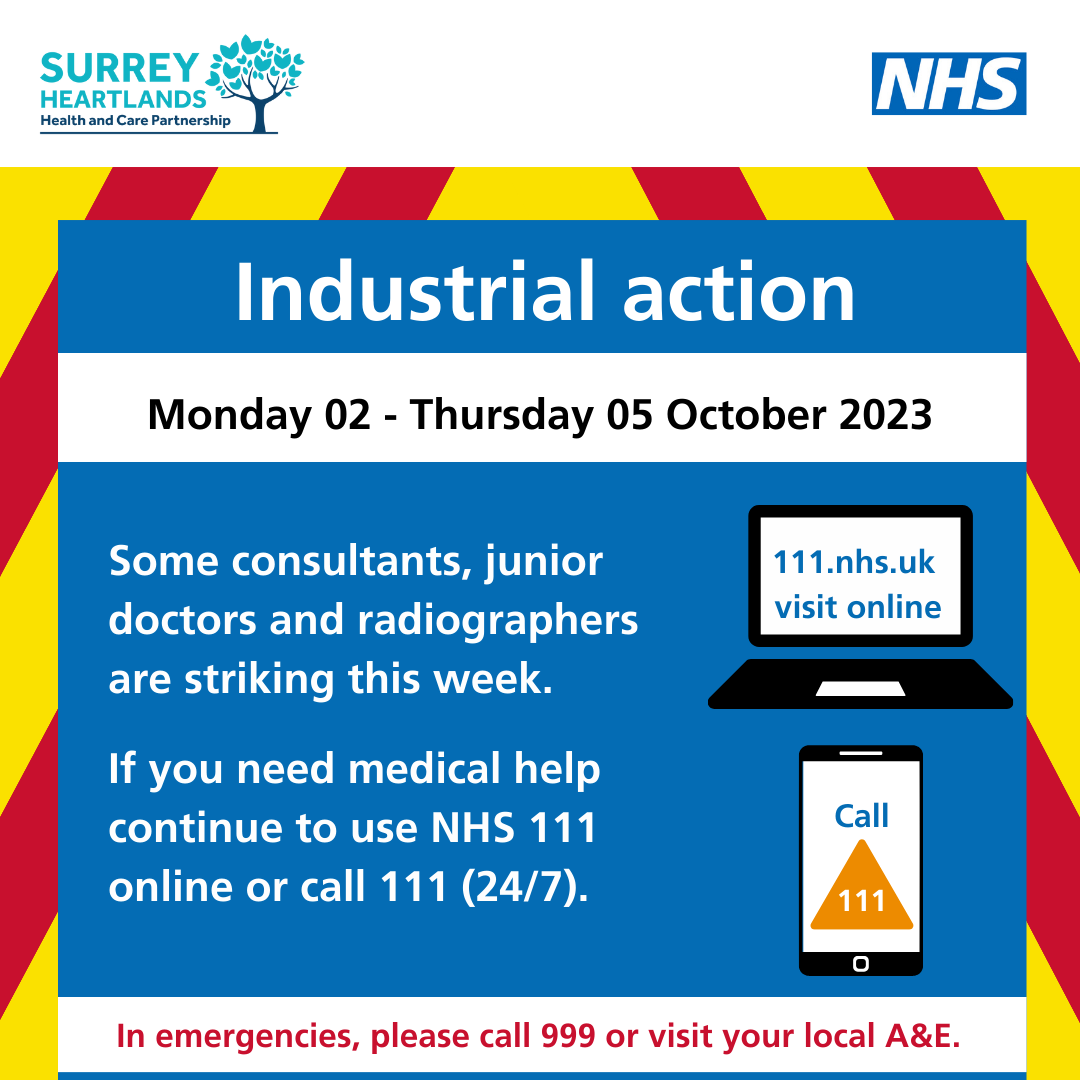 Surrey’s NHS warns of disruption as it prepares for longest period of joint strike action yet